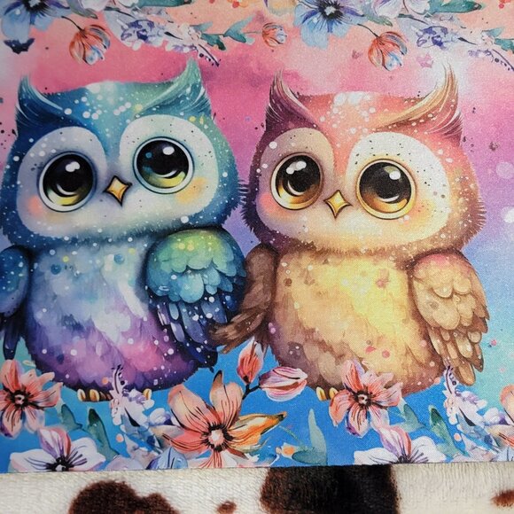 Owl Floral Computer Non Slip Custom Mouse Pad - Picture 8 of 9